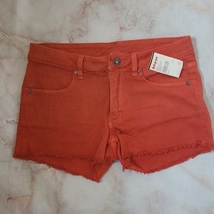 Burned orange shorts for girl